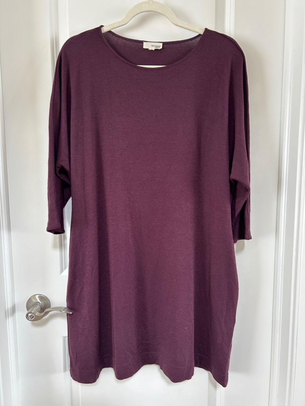 Aritzia Wilfred Free Cober Shirt Dress Plum Size S